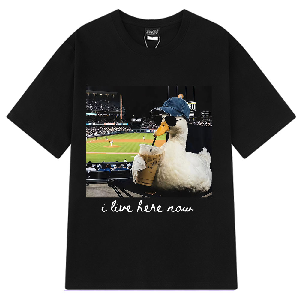 Women Fashion Now - I Live Here Now Funny Goose