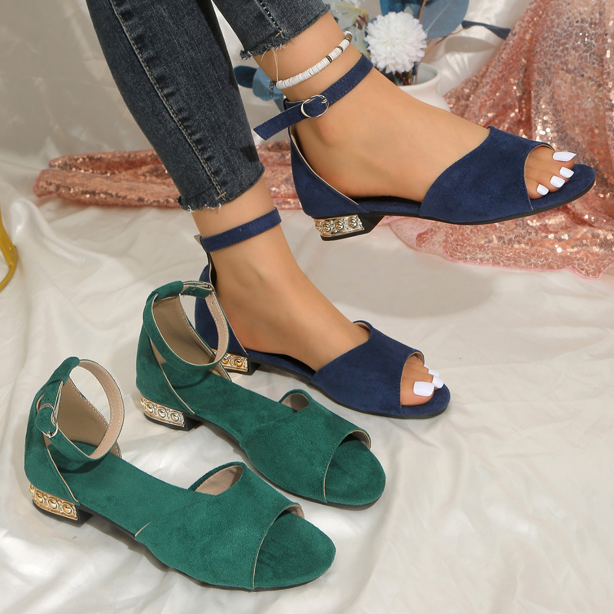 Women'S Fashion Line - 2026 Summer Women's New Sandals Round