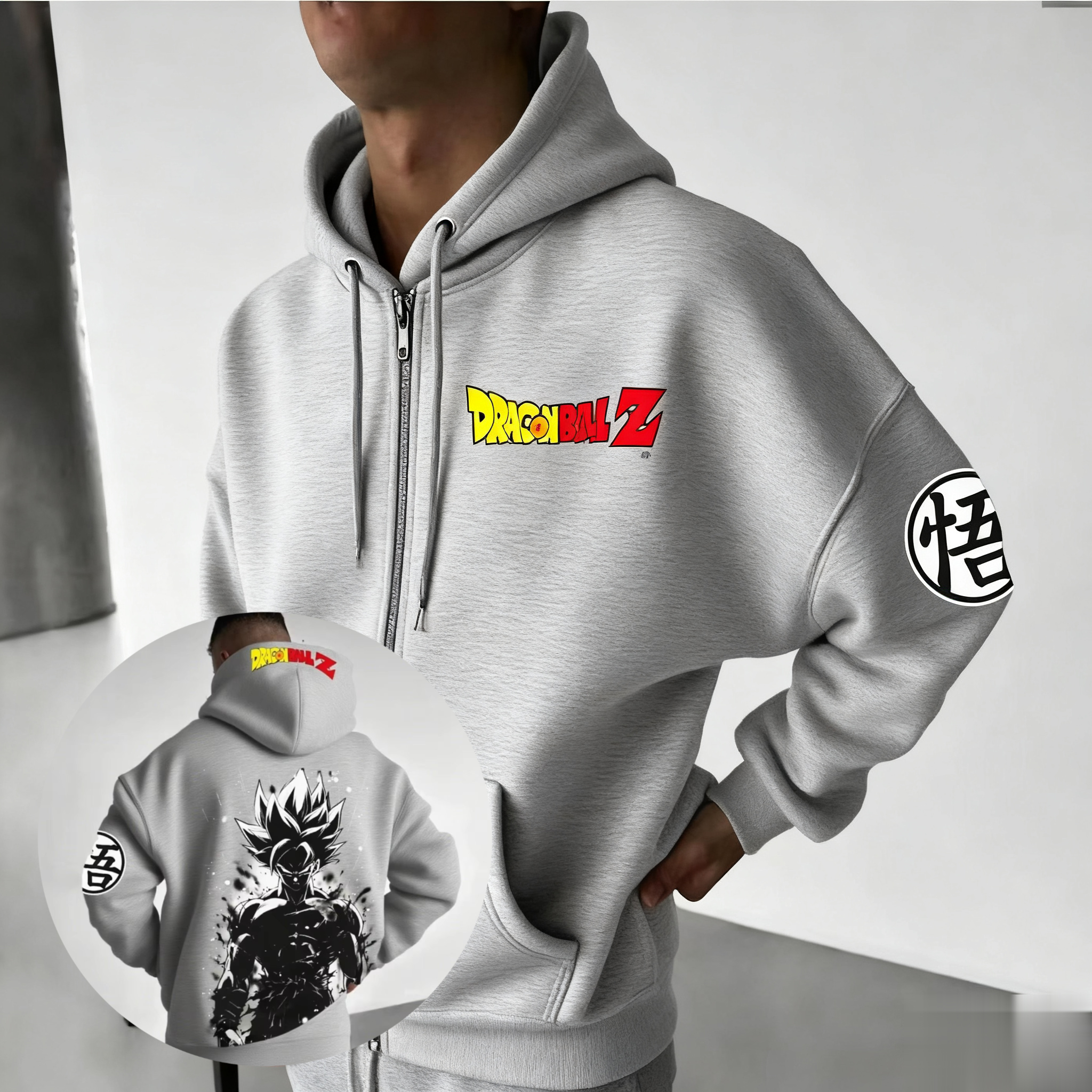 Women'S Fashion Zip Up Hoodies - New Dragon Ball Goku Anime Zip