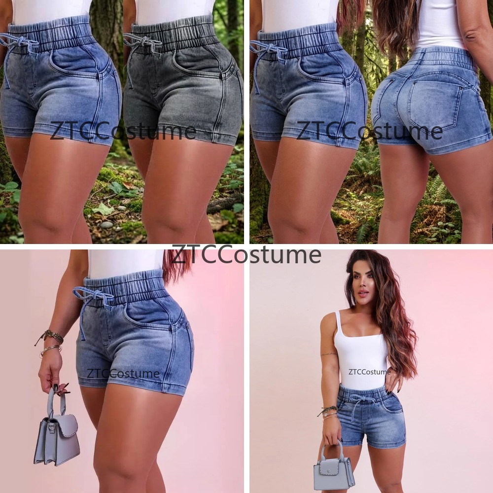 Denim Shorts Women - Cosplay Women Denim Shorts High Waist