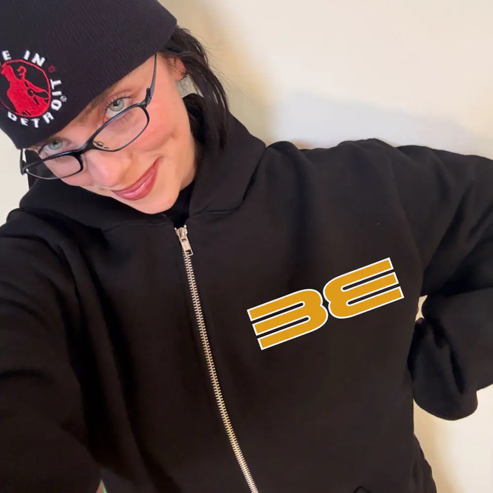 Women'S Fashion Zip Up Hoodies - Hit Me Hard and Soft 2025