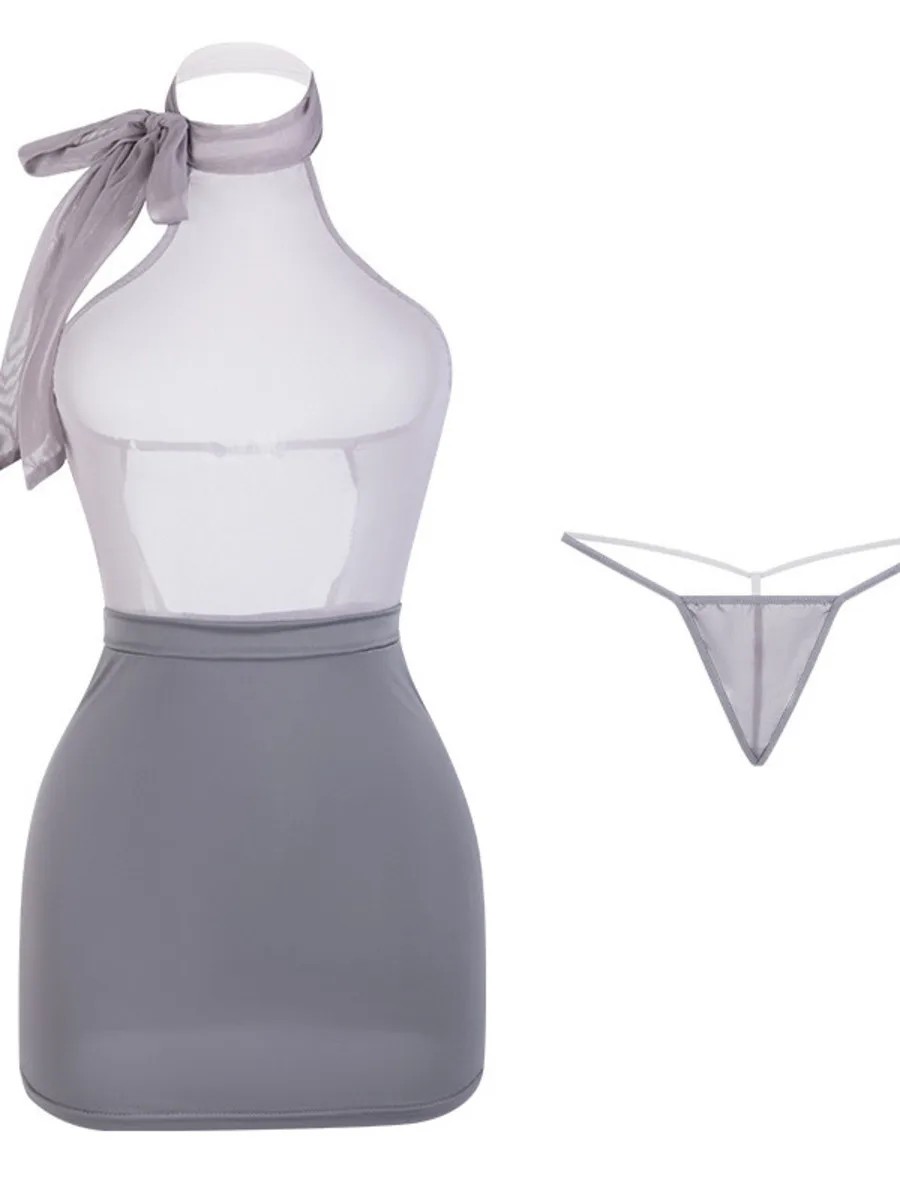 Women'S Fashion Kilt - Sexy Secretary Skirt Sets Hollow Out