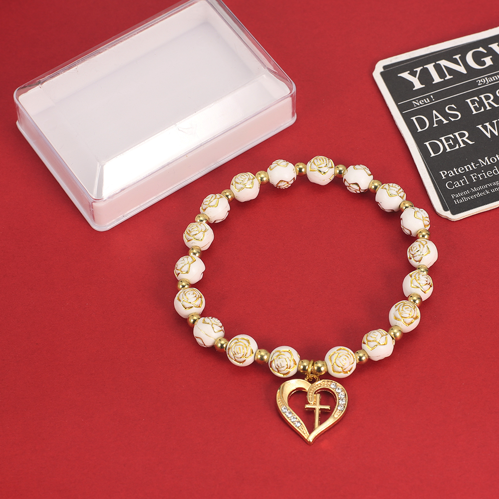 Exquisite Heart shaped cross R - Women'S Fashion Vogue reseña y precio