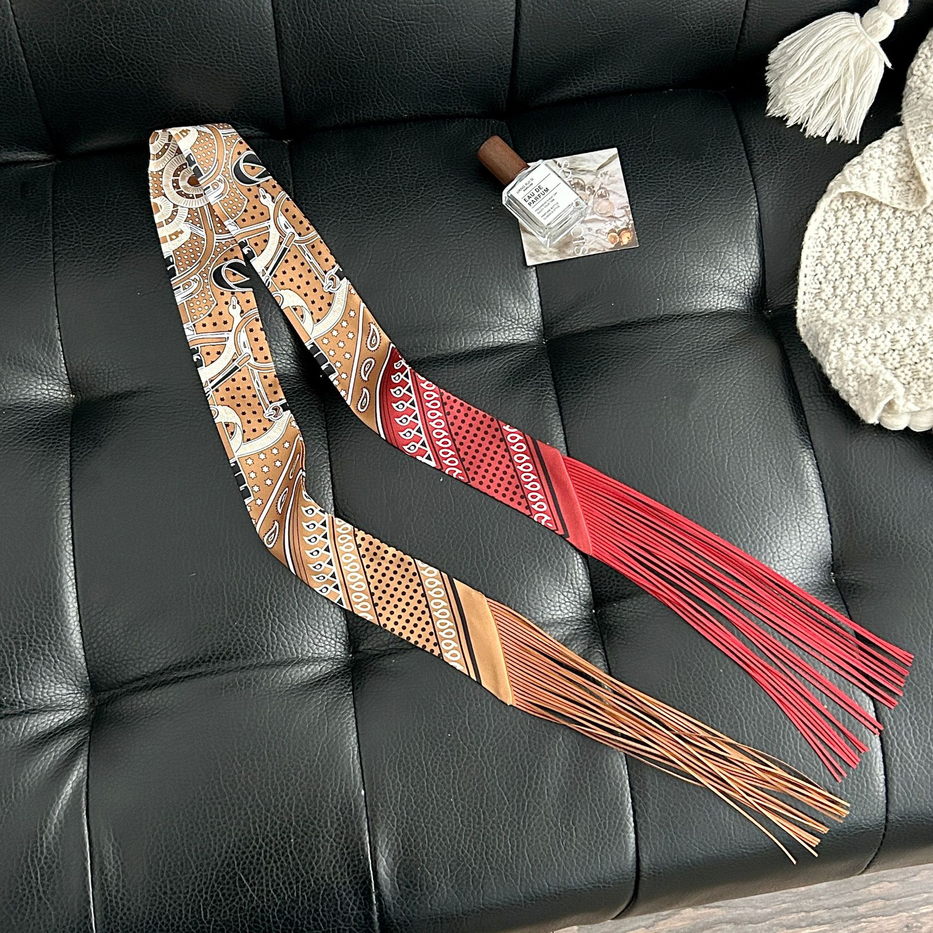 Luxury Tassel Skinny Scarf for - Women'S Fashion Belts reseña y precio