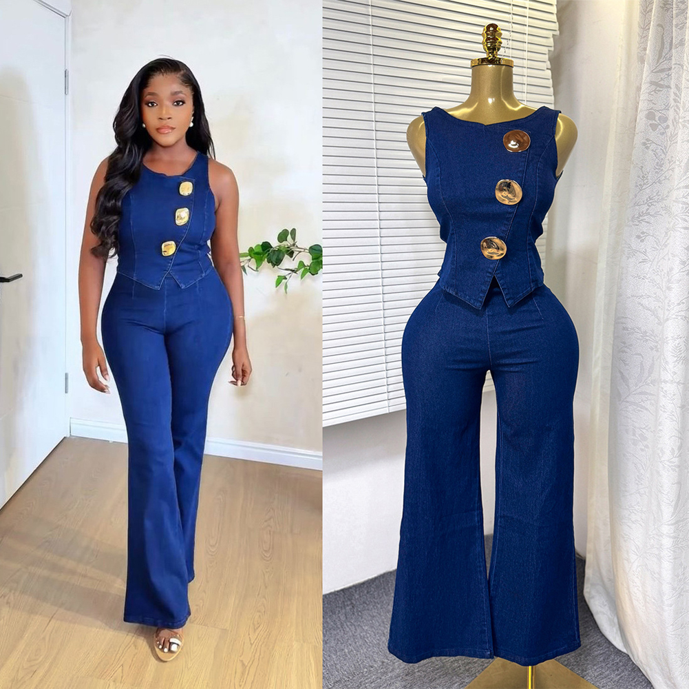 Fashion Denim Women Loungewear - Women Fashion Jeans Top reseña y precio