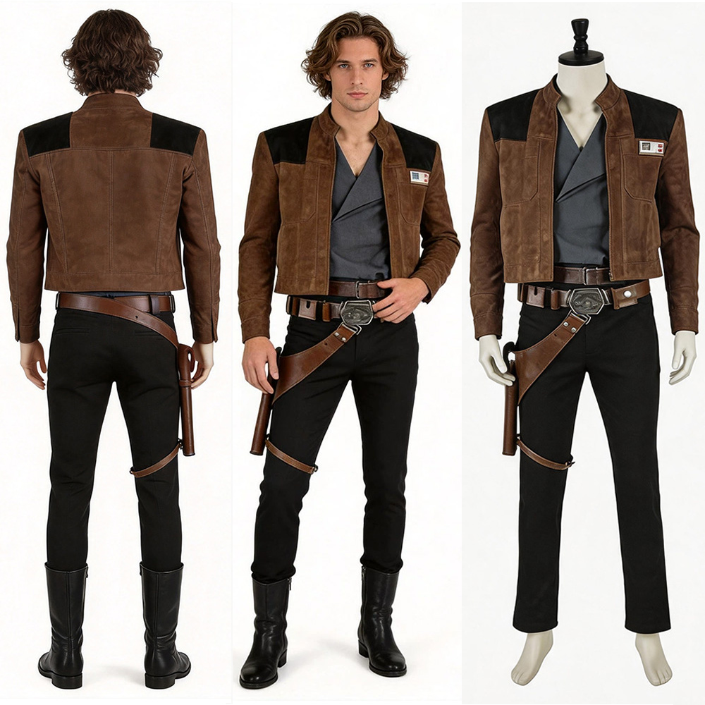 Han Solo Cosplay Costume Adult - Belted Shirt Dress reseña y precio