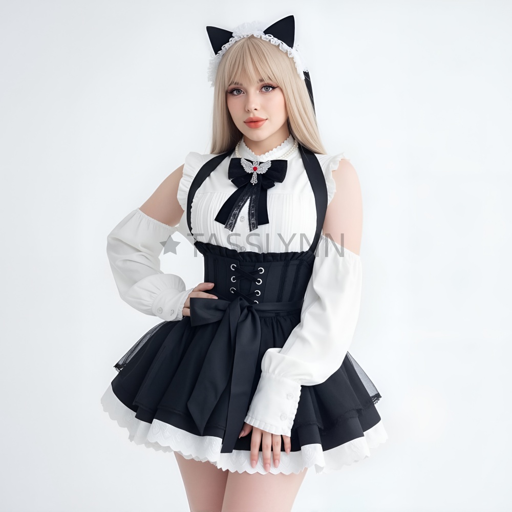 Cat Ear Nun Maid Dress Women's - Women'S Fashion Kilt reseña y precio