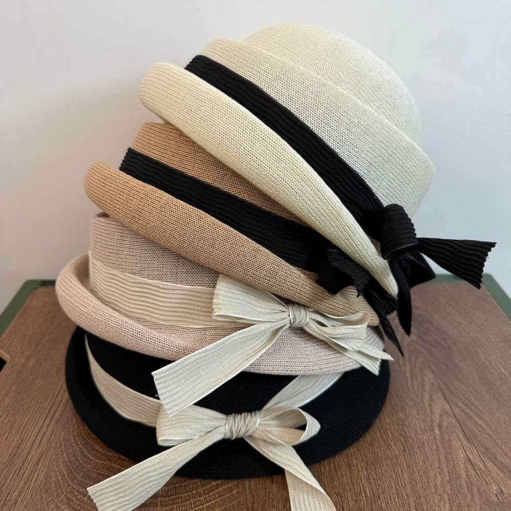 Elegant Bowknot Bow Topper Hat - Bucket Hat Women reseña y precio