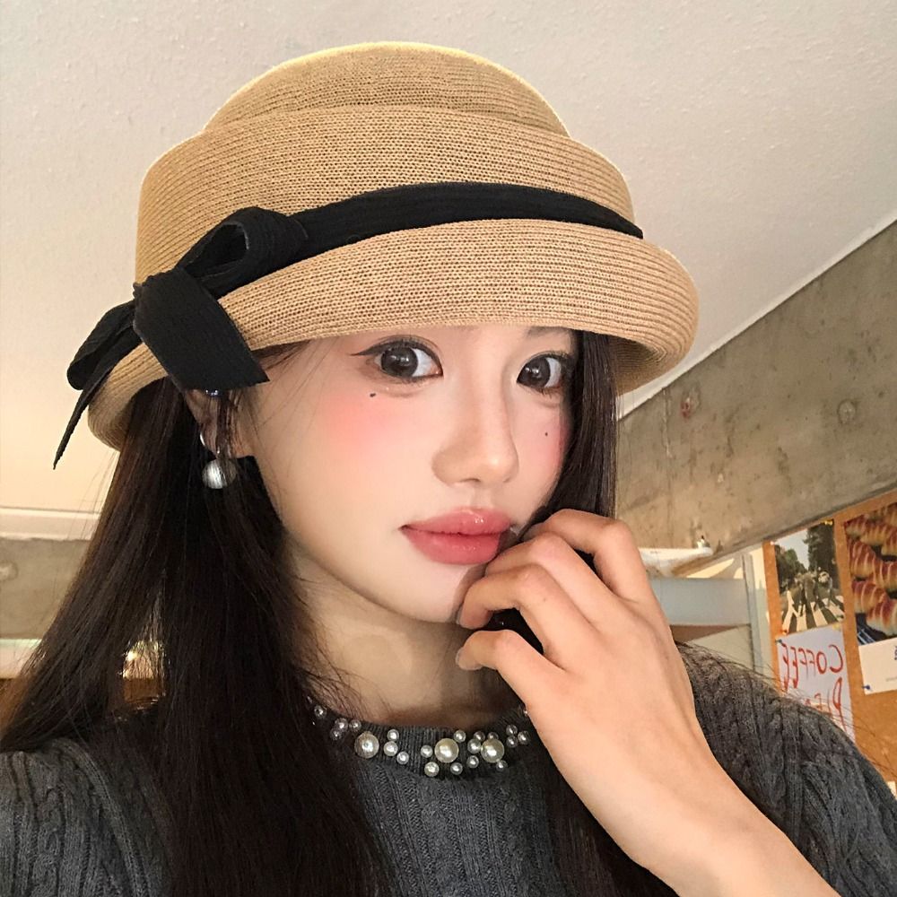 Elegant Bowknot Bow Topper Hat - Bucket Hat Women reseña y precio