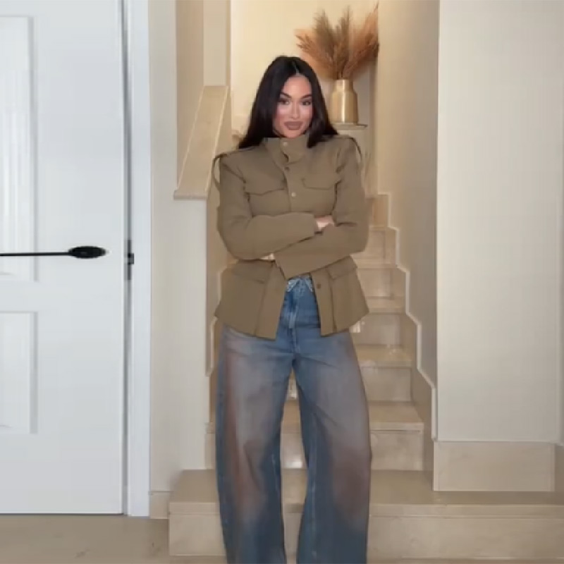 Chic Khaki Utility Blazer Jack - Women'S Fashion Utility Jacket reseña y precio