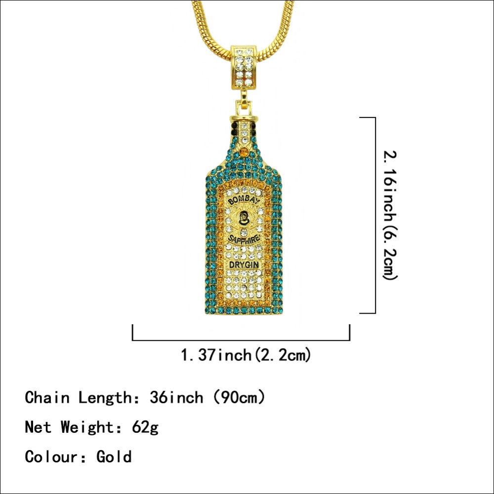 Big Wine bottle Necklaces Full - Women'S Fashion Vogue reseña y precio