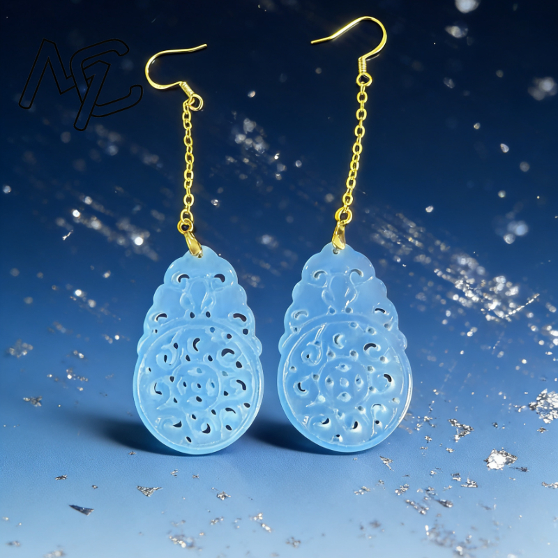 925 Silver Natural Green Jade  - Women'S Fashion Jewellery reseña y precio