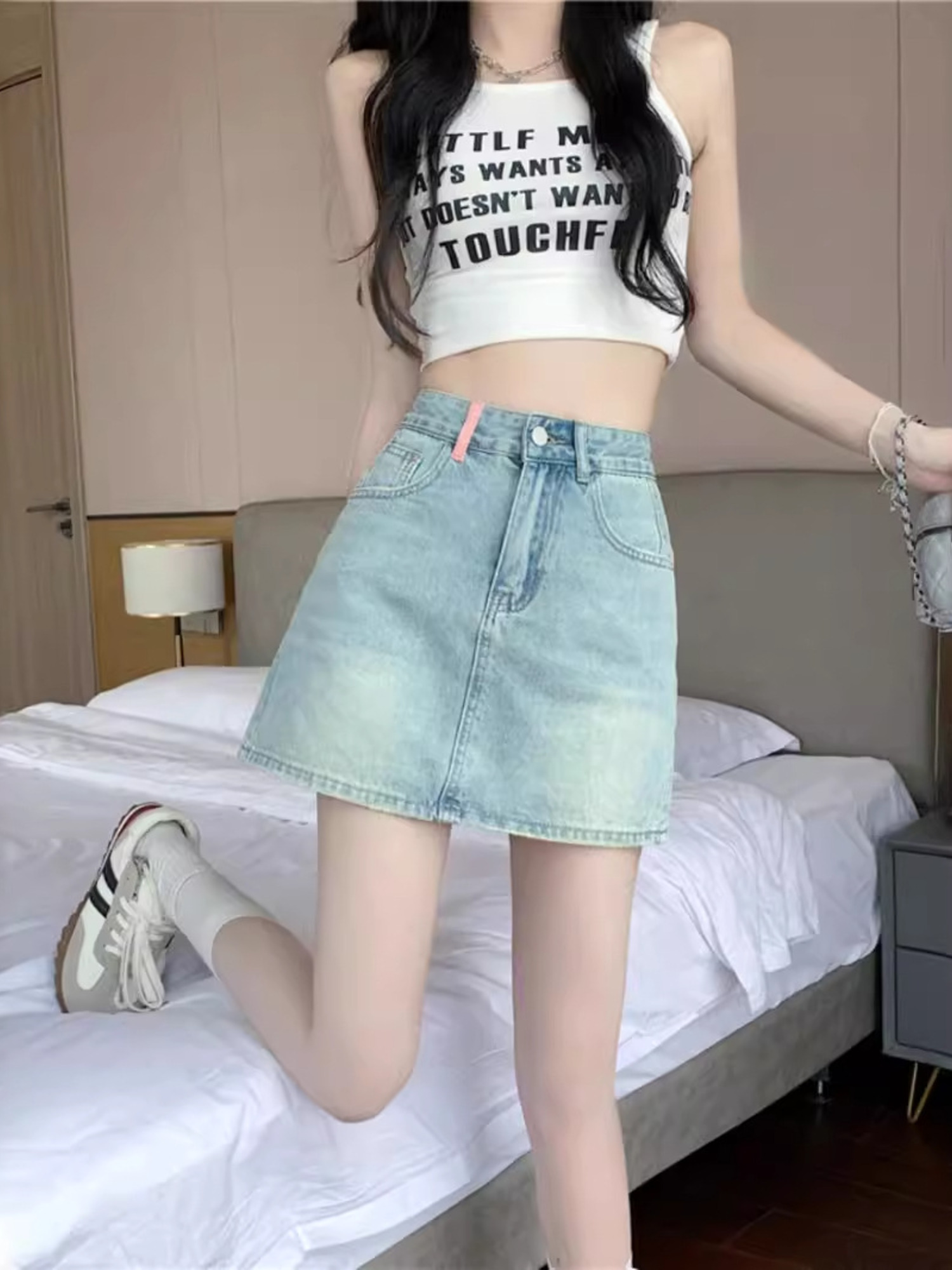 Women's Vintage Washed Denim S - Denim Shorts Women reseña y precio