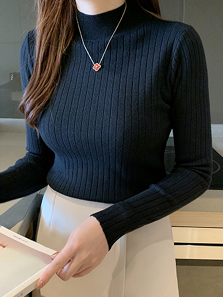 2026 New Autumn Winter Knitted - Ribbed Knit Sweater reseña y precio
