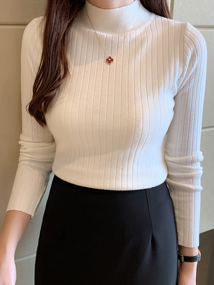 2026 New Autumn Winter Knitted - Ribbed Knit Sweater reseña y precio
