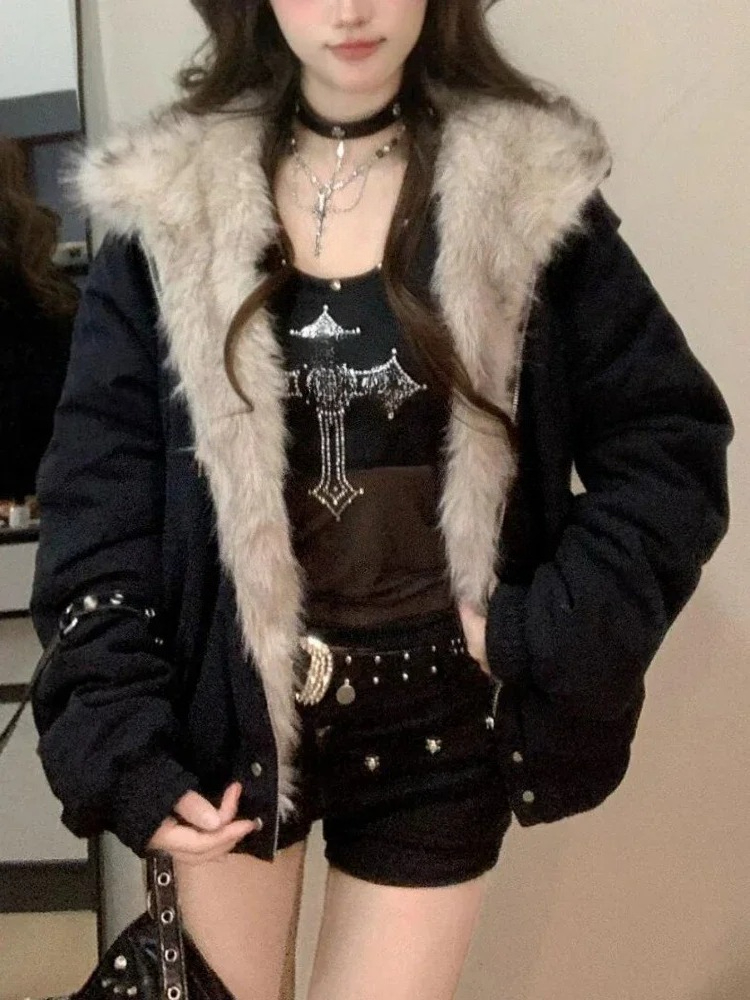 Y2k Gothic Vintage Black Zip U - Women'S Fashion Zip Up Hoodies reseña y precio