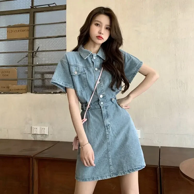 New Sweet Women Denim Short Dr - Women'S Fashion Korea reseña y precio