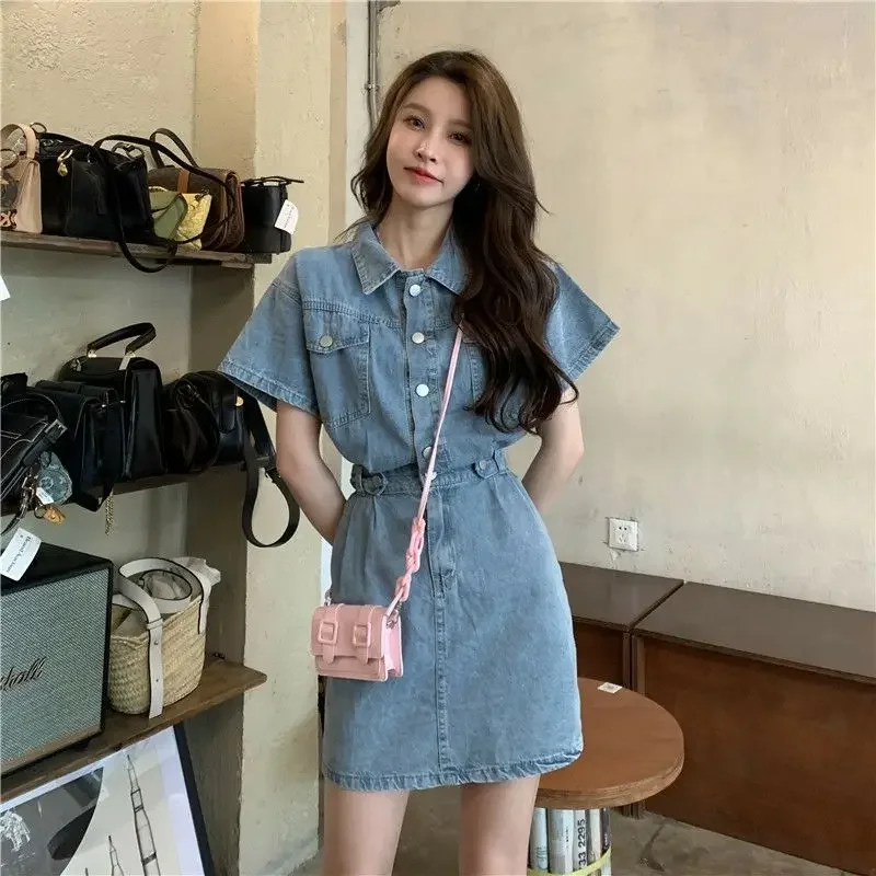 New Sweet Women Denim Short Dr - Women'S Fashion Korea reseña y precio