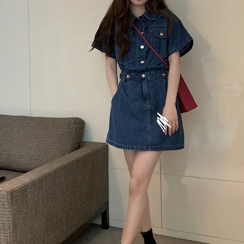 New Sweet Women Denim Short Dr - Women'S Fashion Korea reseña y precio