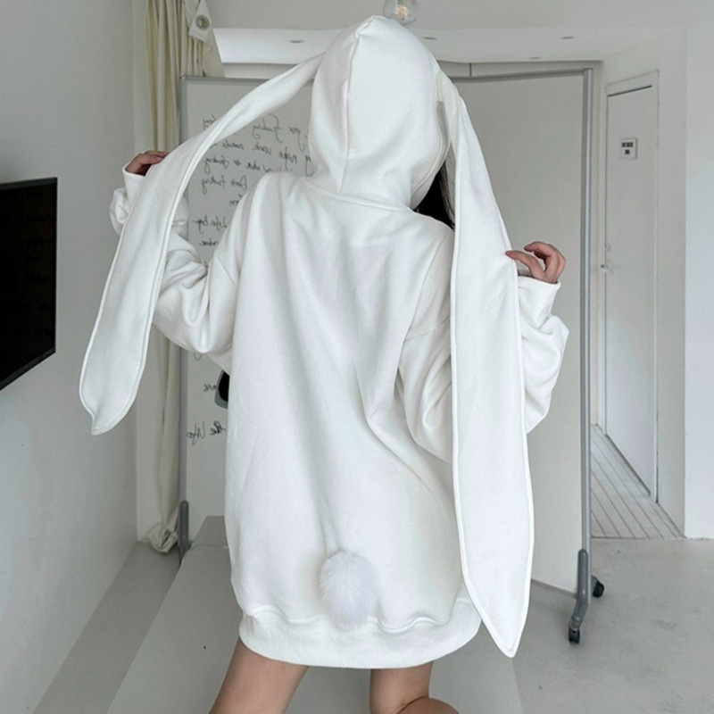 2025 Autumn Kawaii Bunny Big E - Women'S Fashion Zip Up Hoodies reseña y precio