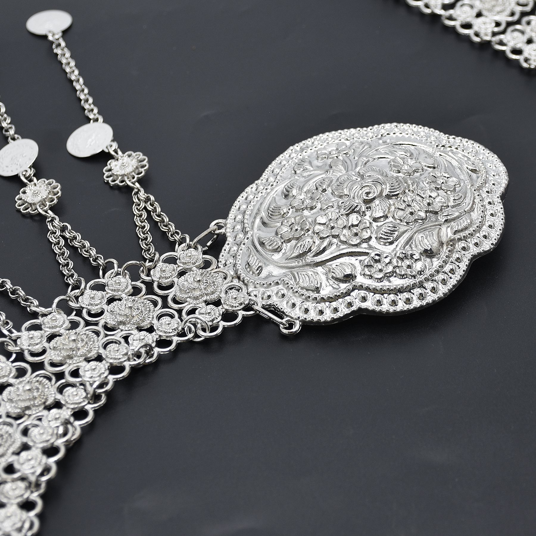 Silver Plated Moroccan Caftan  - Turkey Women Fashion reseña y precio