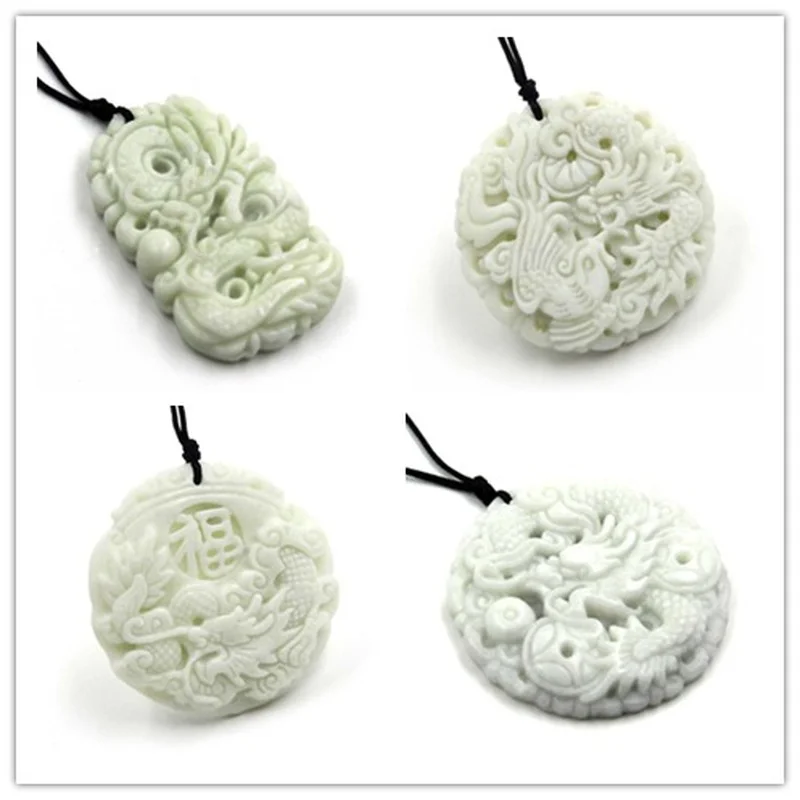 Natural White jade Dragon Phoe - Women'S Fashion Jewellery reseña y precio