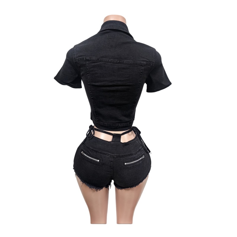 Sexy Denim 2 Piece Sets Women  - Women Fashion Jeans Top reseña y precio