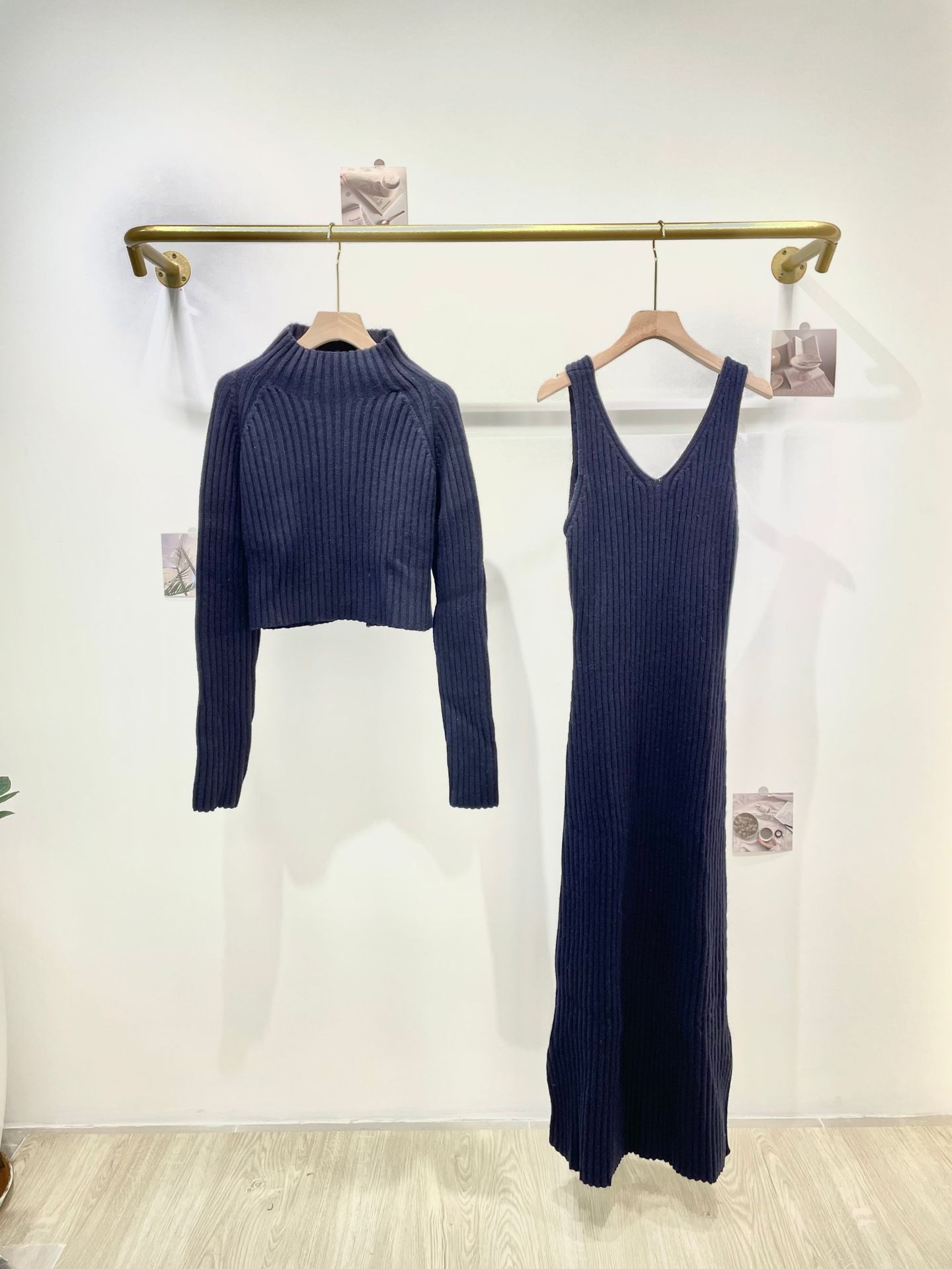 Fall/Winter Women Ribbed Long  - Ribbed Knit Sweater reseña y precio