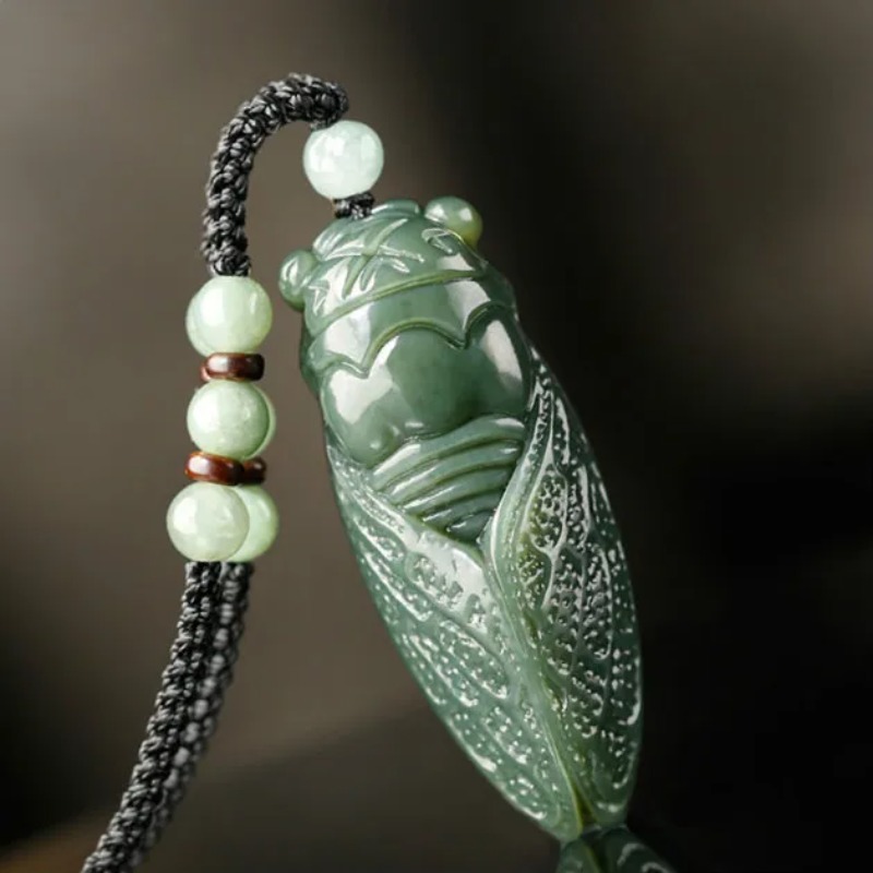 Natural Hetian Jade Cicada Pen - Women'S Fashion Jewellery reseña y precio