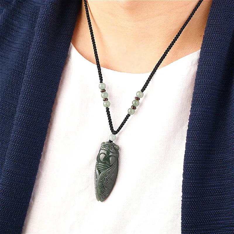 Natural Hetian Jade Cicada Pen - Women'S Fashion Jewellery reseña y precio