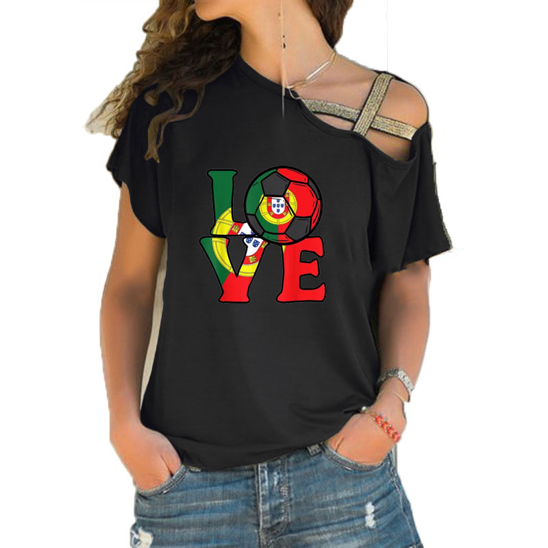 Women Loose Slash Neck T Shirt - Women'S Fashion Portugal reseña y precio