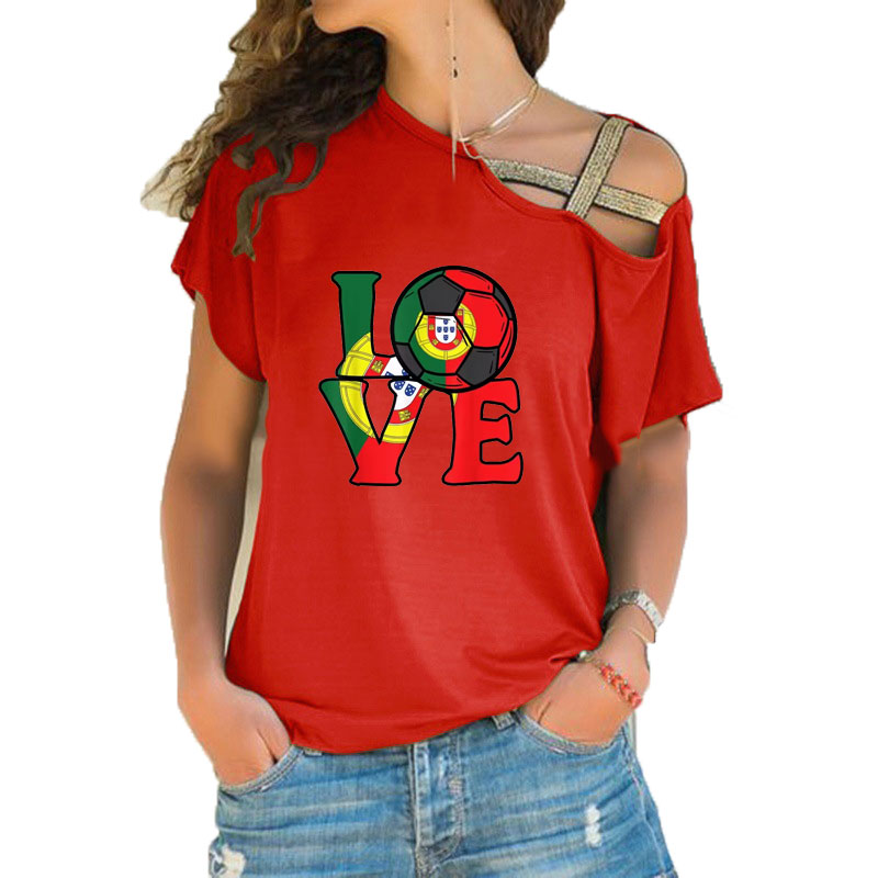 Women Loose Slash Neck T Shirt - Women'S Fashion Portugal reseña y precio