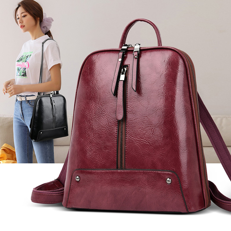 Women Leather Backpack Fashion - Women Fashion Online reseña y precio