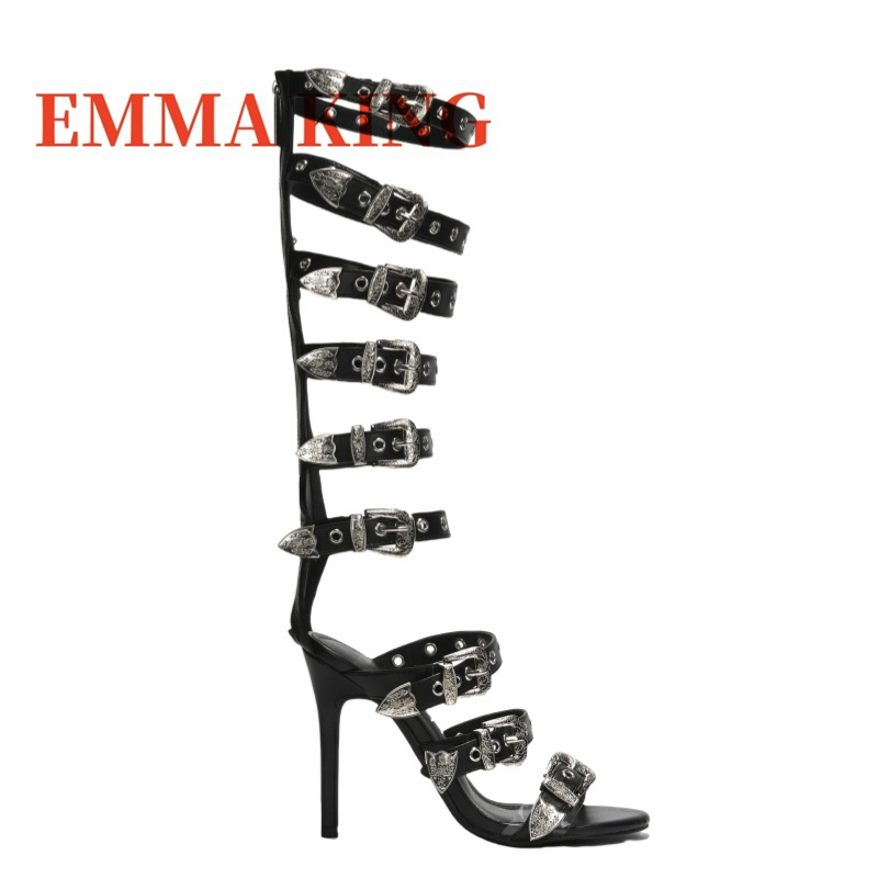 Womens Round Toe High Heels Ba - Women'S Fashion Belts reseña y precio