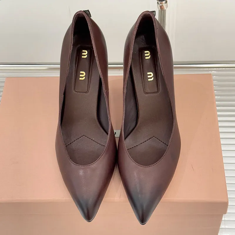 Leather Pumps Ladie Calf Leath - Women'S Fashion Week Paris reseña y precio