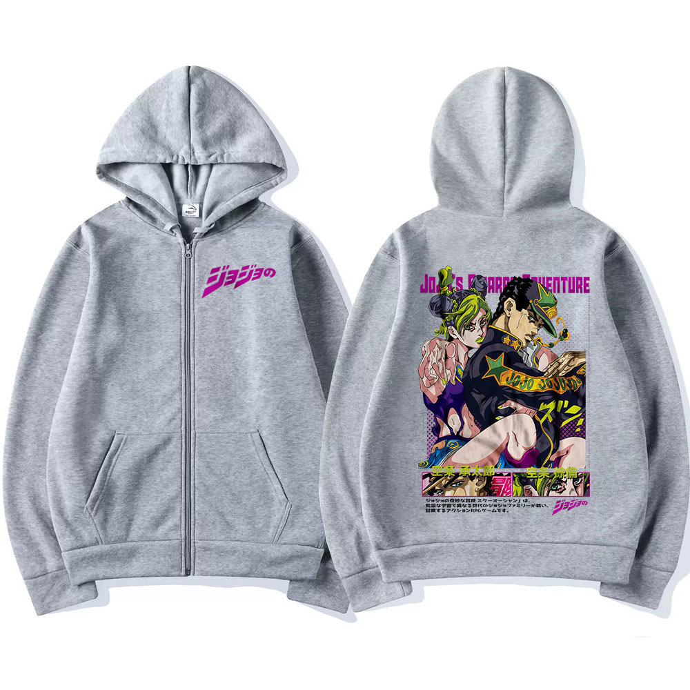 Anime Jojo Bizarre Adventure Z - Women'S Fashion Zip Up Hoodies reseña y precio