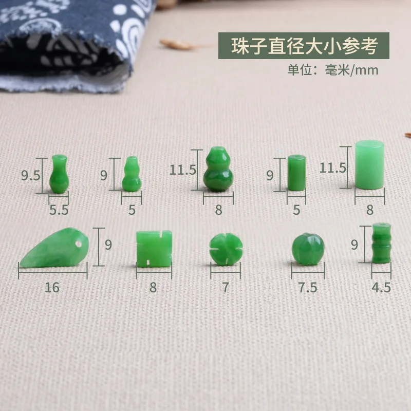 10pc Green Jade Gourd Leaves B - Women'S Fashion Jewellery reseña y precio