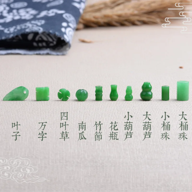10pc Green Jade Gourd Leaves B - Women'S Fashion Jewellery reseña y precio