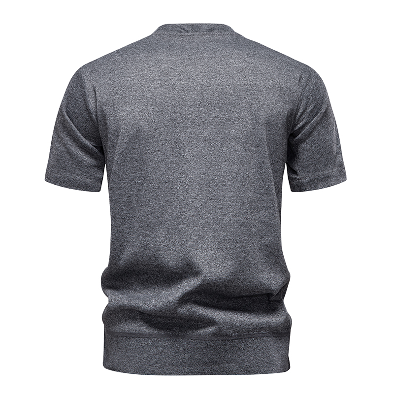 Men's Knit Pullovers Short Sle - Ribbed Knit Sweater reseña y precio