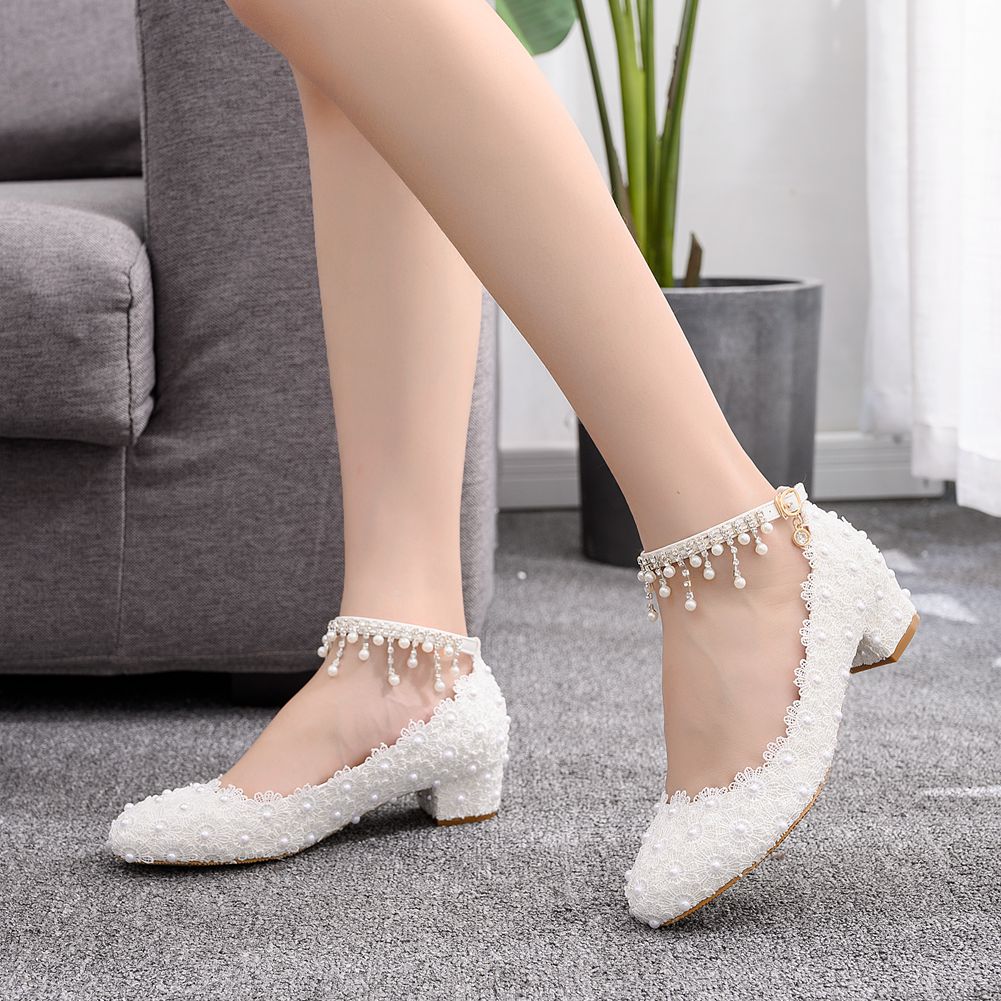 Women's Closed Toe Low Chunky  - Women'S Fashion Line reseña y precio
