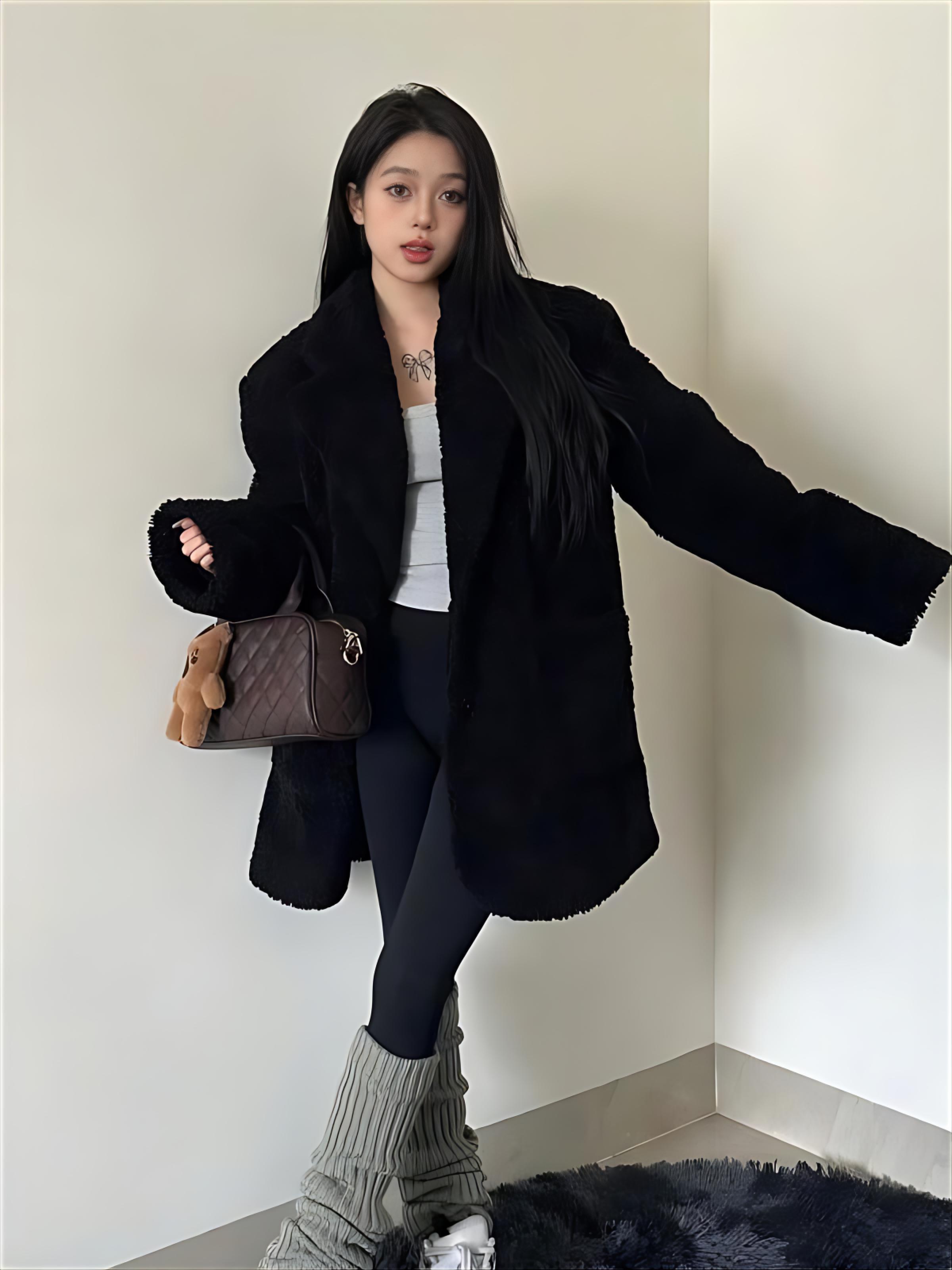 Lamb Wool Jacket Spring Woman  - Women'S Fashion Utility Jacket reseña y precio