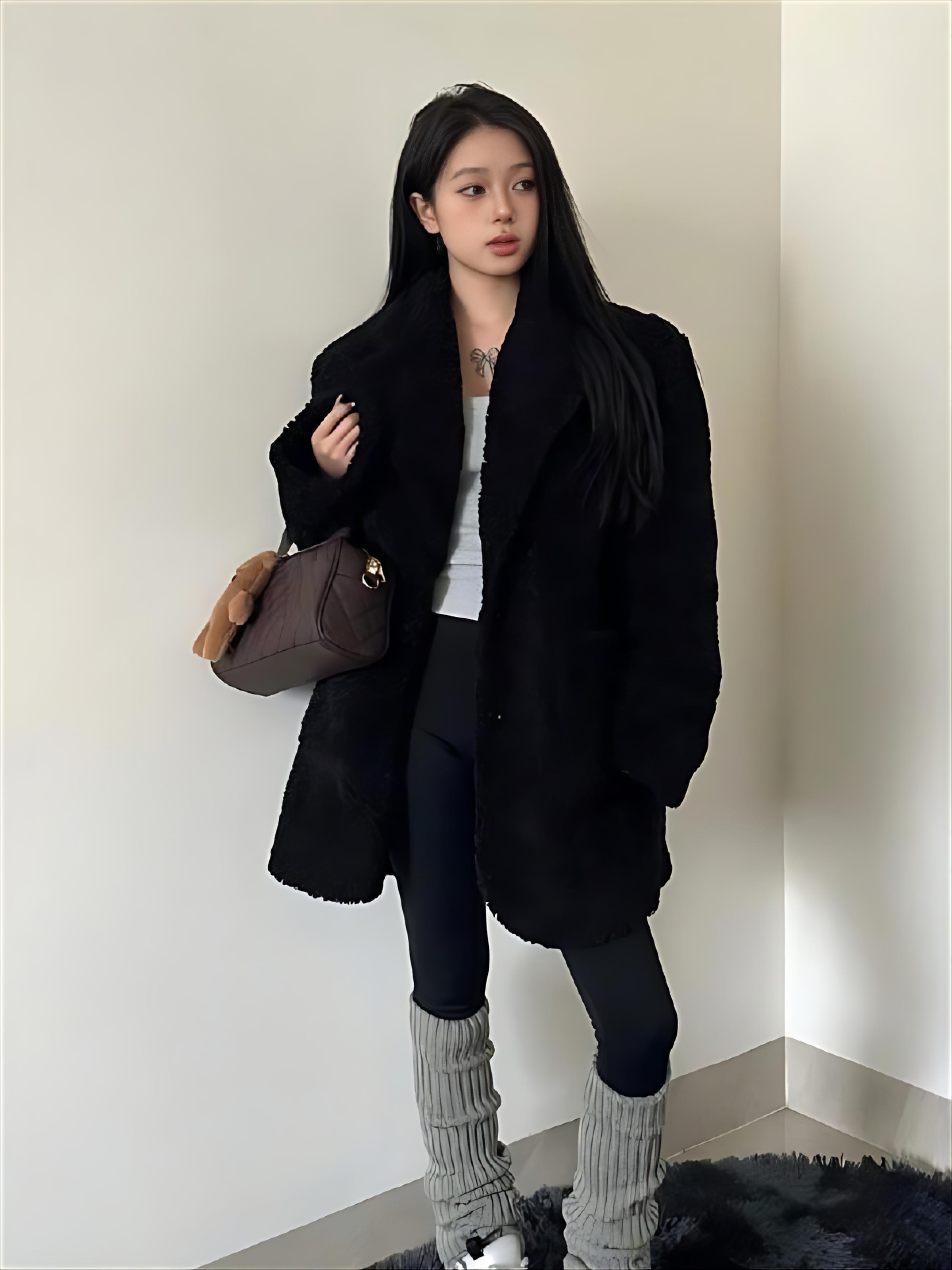 Lamb Wool Jacket Spring Woman  - Women'S Fashion Utility Jacket reseña y precio