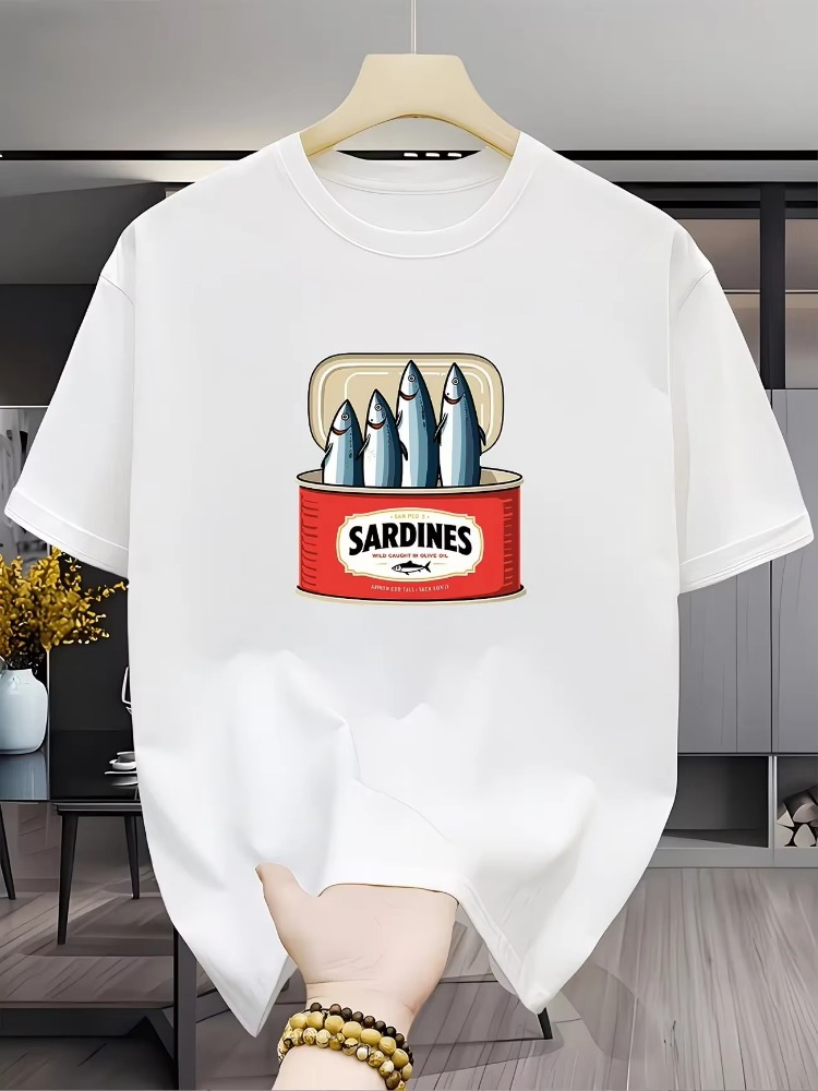 Sardines T Shirt Fish Graphic  - Women'S Fashion Portugal reseña y precio