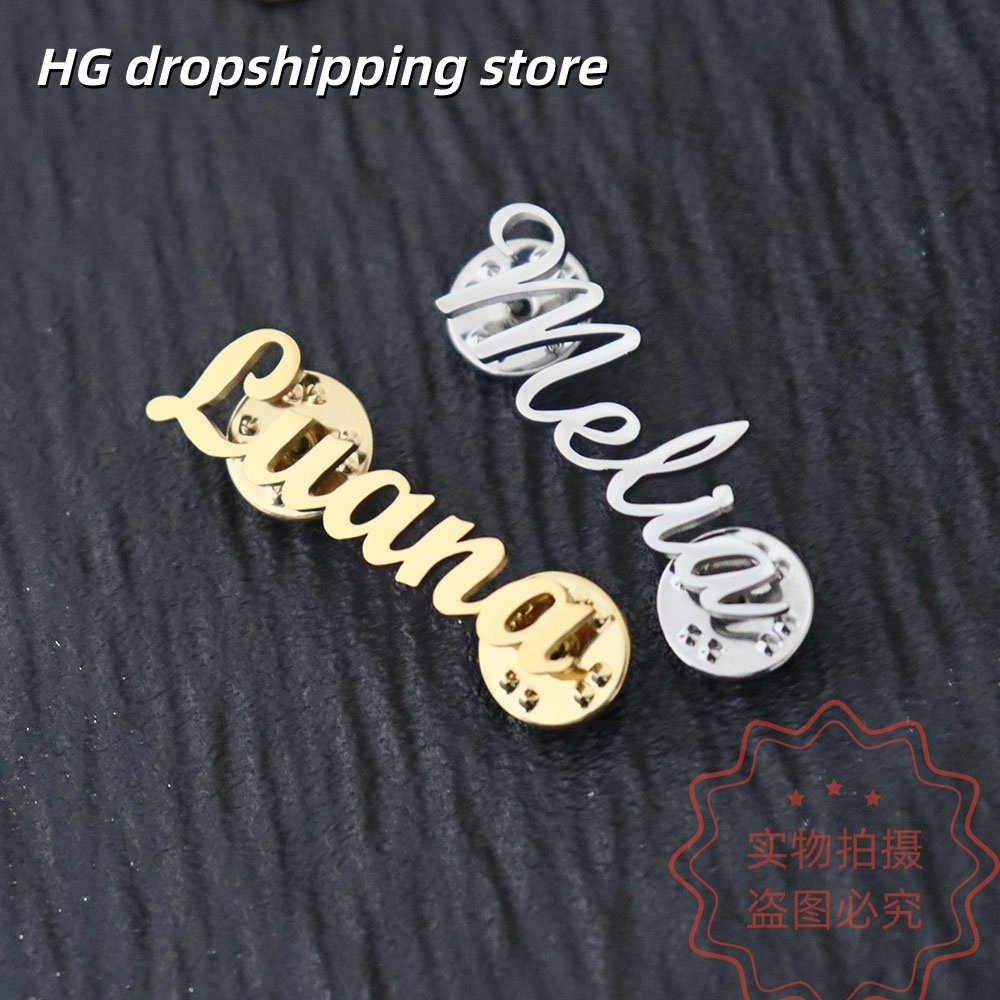 Custom Nameplate Brooch Person - Women Fashion Fun reseña y precio