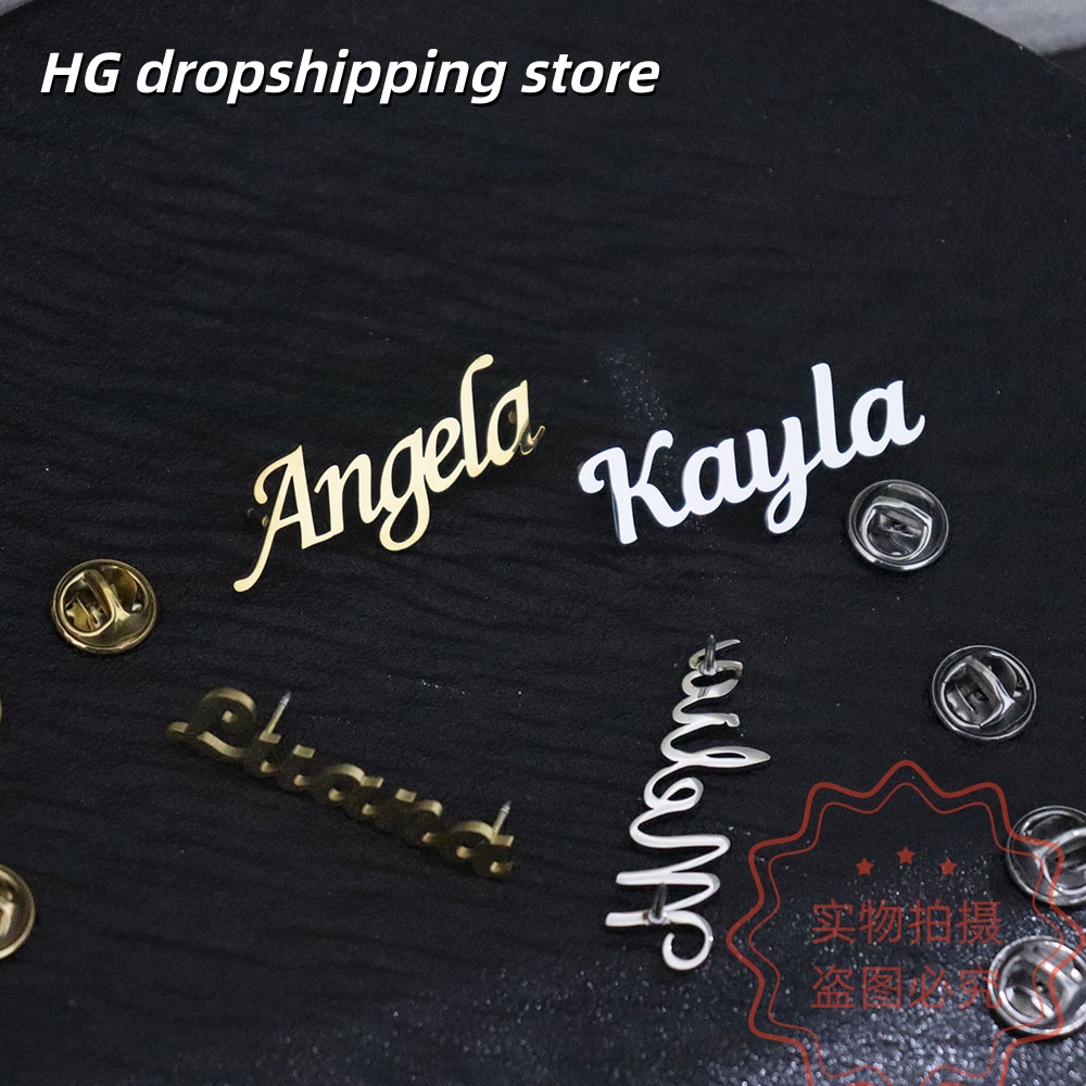 Custom Nameplate Brooch Person - Women Fashion Fun reseña y precio