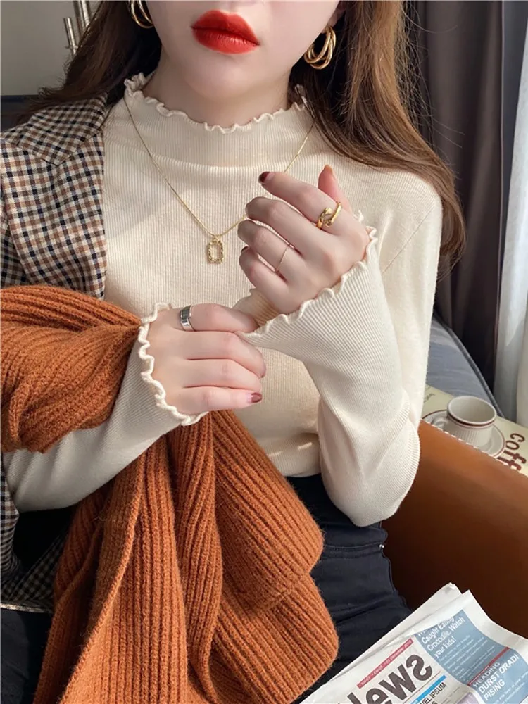 2026 Women Knitted Ribbed Pull - Ribbed Knit Sweater reseña y precio