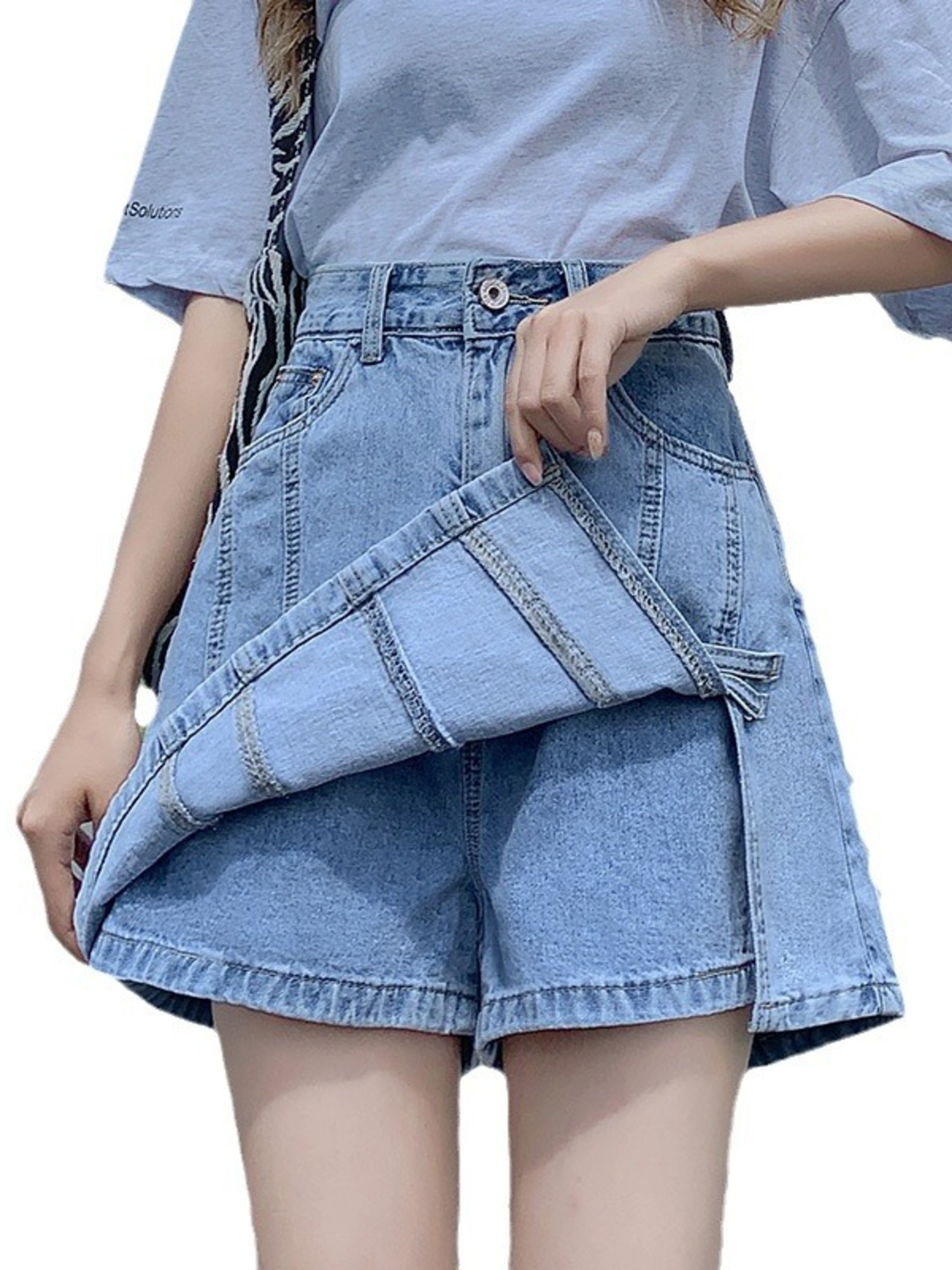 Women's Vintage Washed Denim S - Denim Shorts Women reseña y precio