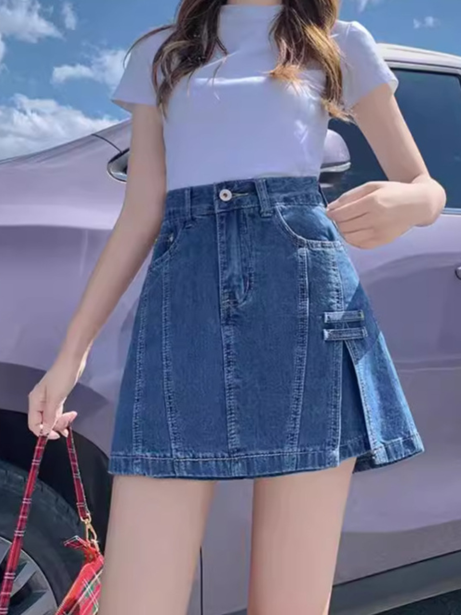 Women's Vintage Washed Denim S - Denim Shorts Women reseña y precio