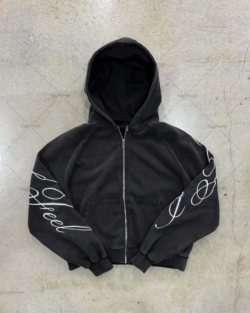 Y2K harajuku Gothic Letter Pri - Women'S Fashion Zip Up Hoodies reseña y precio