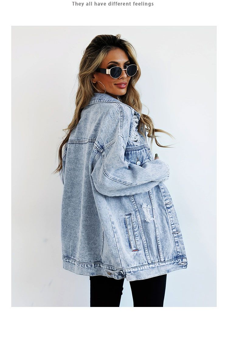 Jeans Jackets for Woman Jacket - Women Fashion Jeans Top reseña y precio